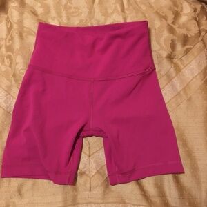 Lululemon Biker Shorts Pink/Purple/Magenta